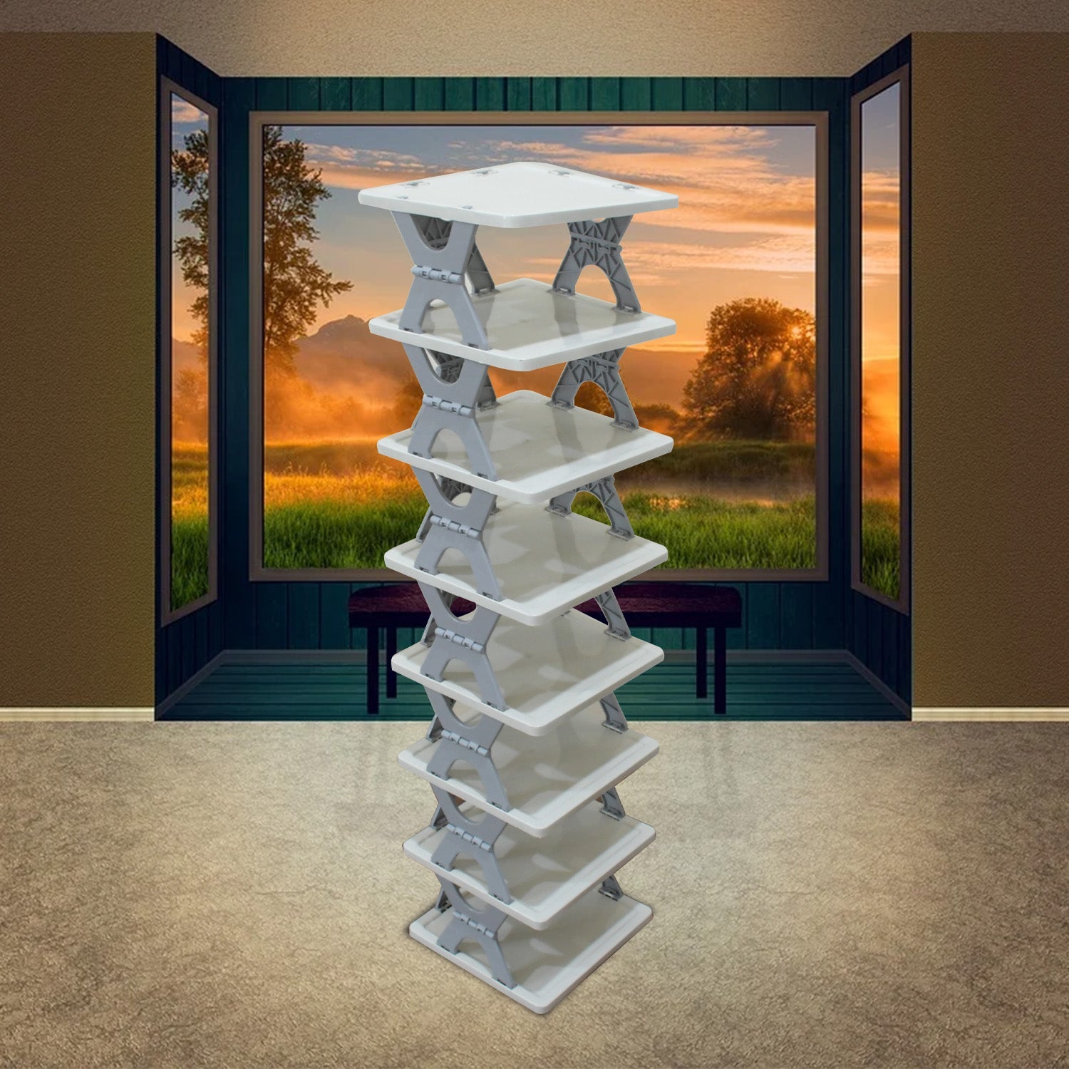 SMART SHOE RACK, SHOES STAND MULTIFUNCTIONAL ENTRYWAY FOLDABLE & COLLAPSIBLE DOOR SHOE RACK FREE STANDING HEAVY DUTY PLASTIC SHOE SHELF STORAGE ORGANIZER NARROW FOOTWEAR HOME (1 PC, 4 LAYER, 6 LAYER, 8 LAYER) SMART SHOE RACK, SHOES STAND MULTIFUNCTIONAL ENTRYWAY FOLDABLE & COLLAPSIBLE DOOR SHOE RACK FREE STANDING HEAVY DUTY PLASTIC SHOE SHELF STORAGE ORGANIZER NARROW FOOTWEAR HOME (1 PC, 4 LAYER, 6 LAYER, 8 LAYER)